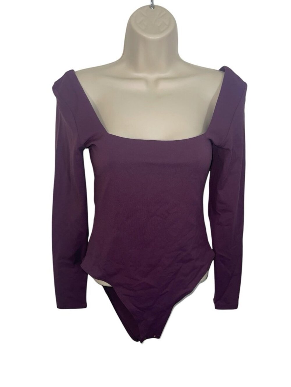 INLYRIC Women's Size Small Deep Purple Bodysuit